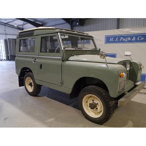 107 - Land Rover series IIA. 1963. Diesel engine. Chassis Number- 24108829B. 3499KG Gross. Only one owner.... 