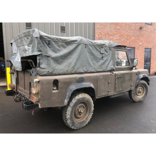 108 - Land Rover 110. 1989. Built in 1989 by Land Rover and sent to Singapore armed forces. 24 Volt electr... 