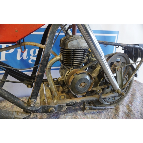 381 - Di Blasi R7 50CC folding motorcycle. 1980s. Engine turns over. Britax engine. No docs