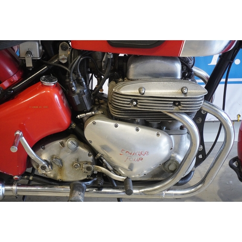 385 - Ariel Square Four motorcycle. 1959. 1000cc. Restored over 20 years ago. Dry stored and well maintain... 