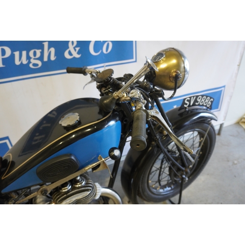 386 - Triumph model CN motorcycle. 1929. Engine No - 702561. Matching engine and frame numbers. Engine is ... 