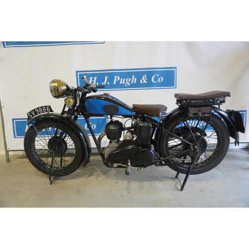 386 - Triumph model CN motorcycle. 1929. Engine No - 702561. Matching engine and frame numbers. Engine is ... 