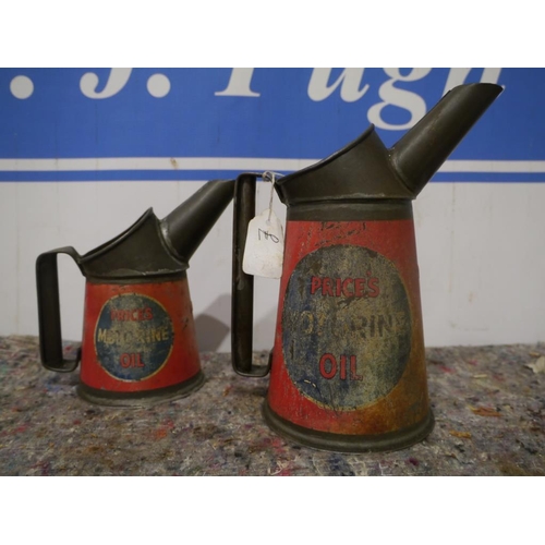 457 - 2 Prices oil jugs 1/4 and pint