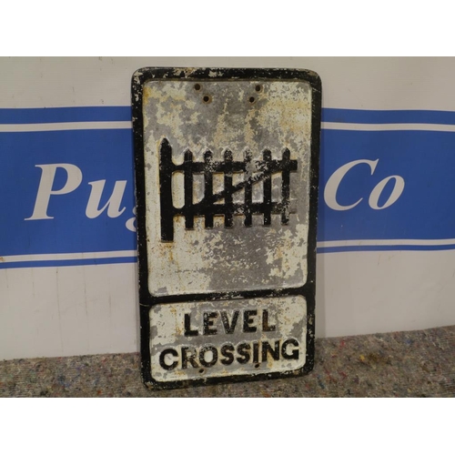 467 - Level crossing sign 21x12