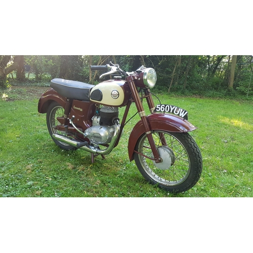 407 - James 250cc Commodore motorcycle 1958. Restored a few years back retaining all original mudguards & ... 