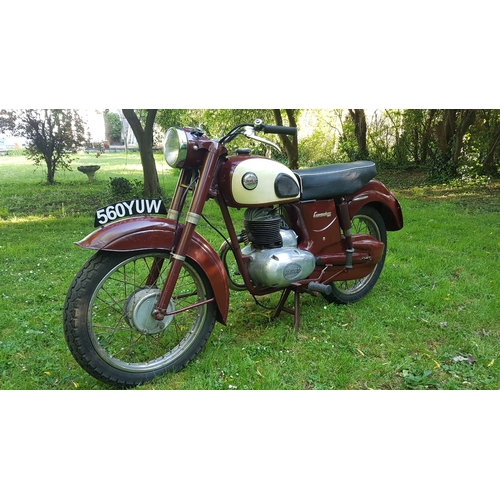 407 - James 250cc Commodore motorcycle 1958. Restored a few years back retaining all original mudguards & ... 