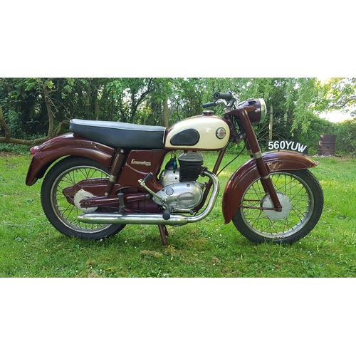 407 - James 250cc Commodore motorcycle 1958. Restored a few years back retaining all original mudguards & ... 