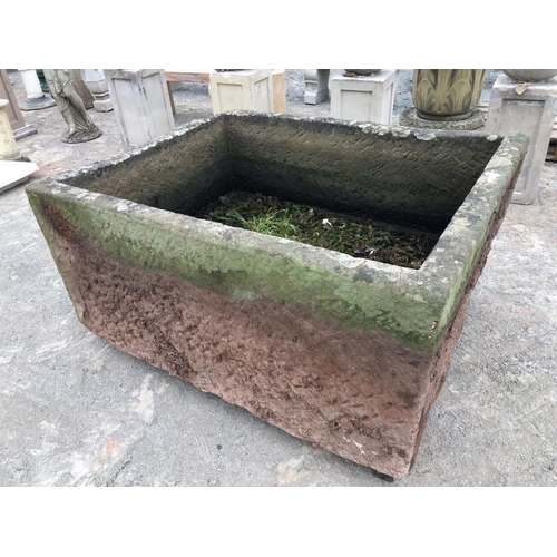 11 - Large stone trough from local farm 4.5ftx3.5ft