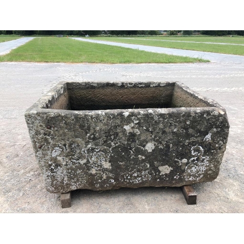 11 - Large stone trough from local farm 4.5ftx3.5ft