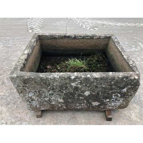 11 - Large stone trough from local farm 4.5ftx3.5ft