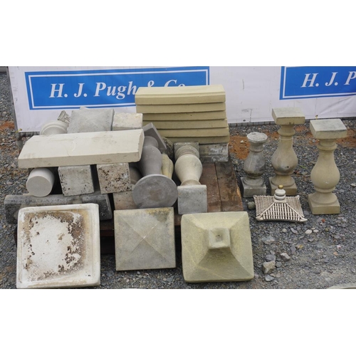 116 - Assortment of plinths, stands and tops