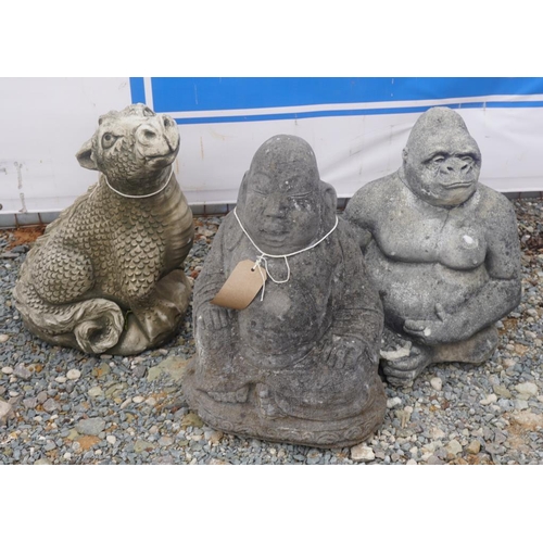 119 - Dragon, gorilla and Buddha