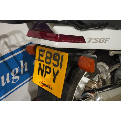 412 - Honda VFR 750 RC24 motorcycle. 1989. Runs and drives well. MOT until 22/11/2020. Engine No- RC24E220... 