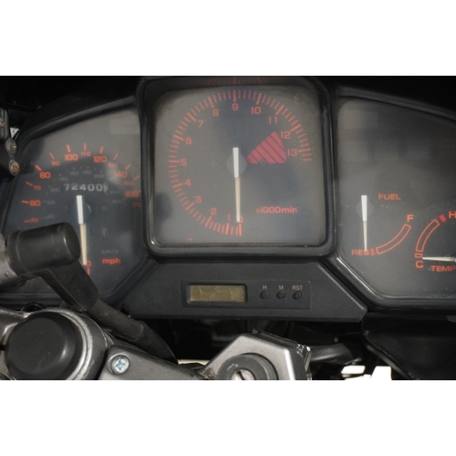 412 - Honda VFR 750 RC24 motorcycle. 1989. Runs and drives well. MOT until 22/11/2020. Engine No- RC24E220... 