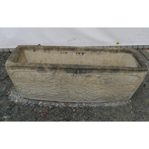 346 - Floral patterned planter 29x10