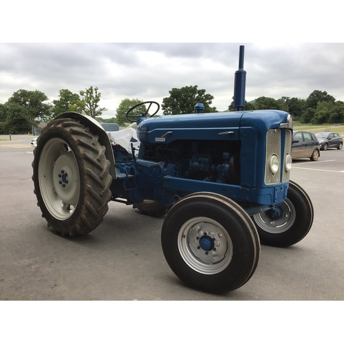 137A - Fordson Major new performance tractor, 4 cylinder Diesel engine, stars and runs well. Original tin w... 