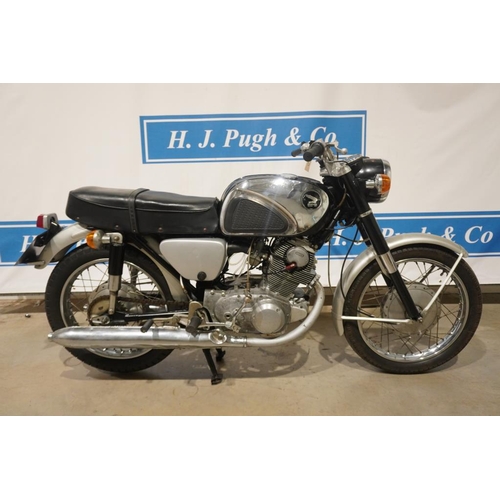 420 - Honda CB72 motorcycle. 1963. Re-registered in 2018. 248cc. Engine no. CBM72-314778. Frame No. CBM72-... 