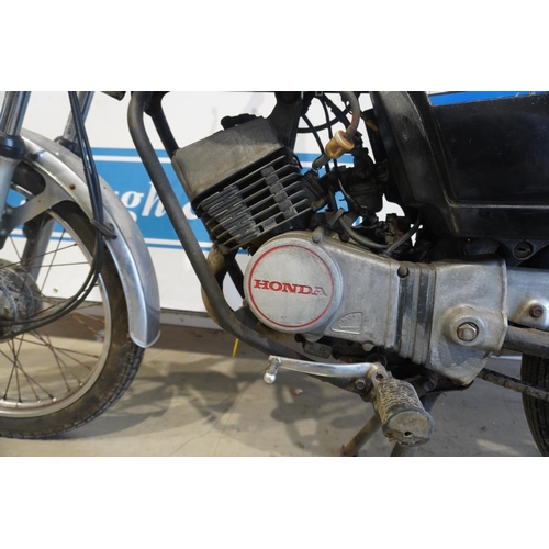 424 - Honda H100S II motorcycle. 1986. 98cc. Starts and runs well. Frame no. HA045154004. Engine no. HA04E... 