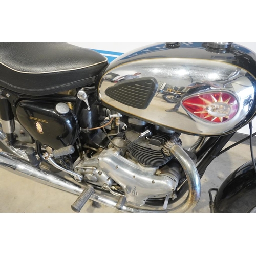 425 - BSA A10 motorcycle. 1961. 650cc. Runs. Frame no. GA7-14199. Engine no. DA108629. Reg. 839 8MV. V5