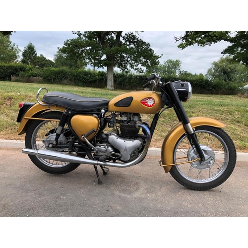 427 - BSA A10 650cc motorcycle. 1960. Runs. Frame no. GA7-10678. Engine no. DA10-12897. Reg. 972 UYJ. V5