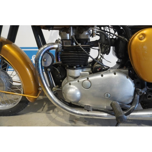 427 - BSA A10 650cc motorcycle. 1960. Runs. Frame no. GA7-10678. Engine no. DA10-12897. Reg. 972 UYJ. V5