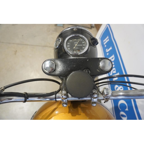 427 - BSA A10 650cc motorcycle. 1960. Runs. Frame no. GA7-10678. Engine no. DA10-12897. Reg. 972 UYJ. V5