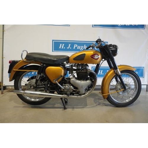 427 - BSA A10 650cc motorcycle. 1960. Runs. Frame no. GA7-10678. Engine no. DA10-12897. Reg. 972 UYJ. V5