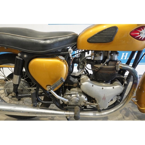 427 - BSA A10 650cc motorcycle. 1960. Runs. Frame no. GA7-10678. Engine no. DA10-12897. Reg. 972 UYJ. V5