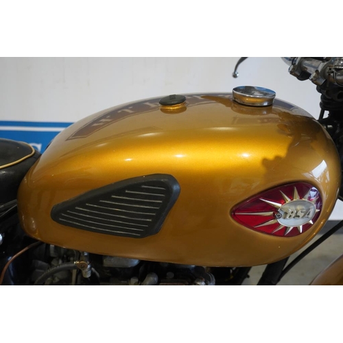 427 - BSA A10 650cc motorcycle. 1960. Runs. Frame no. GA7-10678. Engine no. DA10-12897. Reg. 972 UYJ. V5