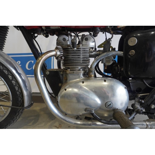 428 - Triumph Tiger 90 motorcycle. 350cc. 1963. Runs. Frame no. H30068. Engine no. T90-H30068. Reg. BHW 19... 