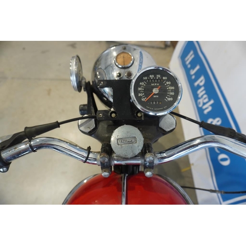 428 - Triumph Tiger 90 motorcycle. 350cc. 1963. Runs. Frame no. H30068. Engine no. T90-H30068. Reg. BHW 19... 