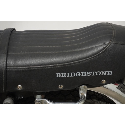 434 - Bridgestone 350GTR motorcycle. 1969. Frame no. 21V04255. Engine no. NA10 4354. c/w old MOT papers. R... 