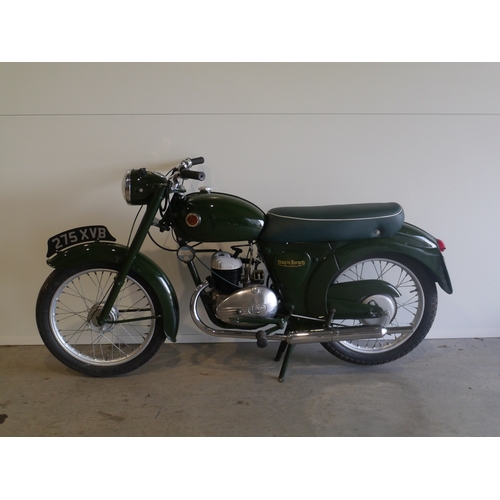 438 - Francis Barnett Plover 78 motorcycle. 1958. 147cc. c/w loads of paperwork. Starts and runs. Frame no... 