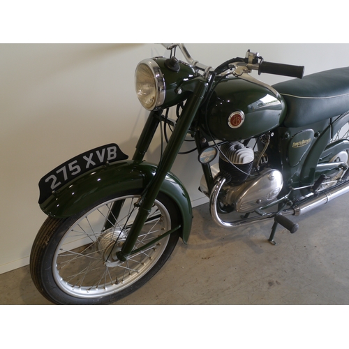 438 - Francis Barnett Plover 78 motorcycle. 1958. 147cc. c/w loads of paperwork. Starts and runs. Frame no... 