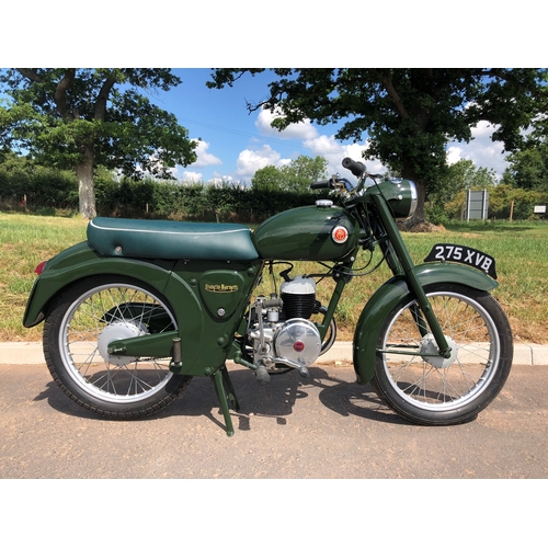 438 - Francis Barnett Plover 78 motorcycle. 1958. 147cc. c/w loads of paperwork. Starts and runs. Frame no... 