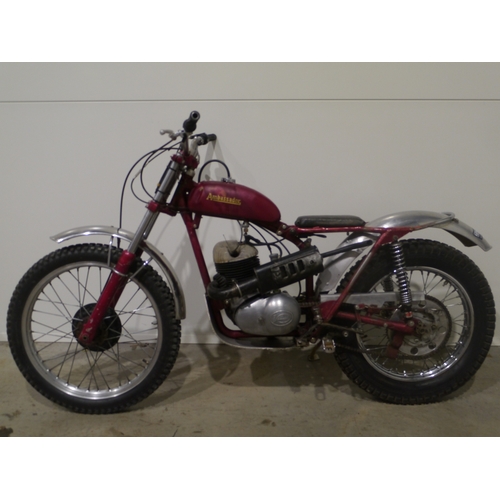 440 - Ambassador Trials motorcycle. Villiers engine. Starts and runs. No docs