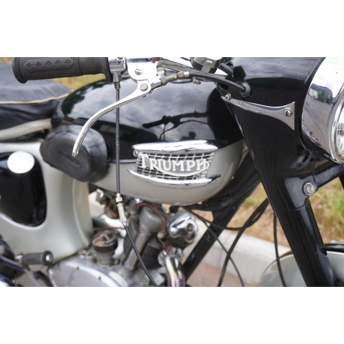 443 - Triumph Tiger Cub motorcycle. 1959. Bikini panel model. Matching engine and frame numbers. In good o... 