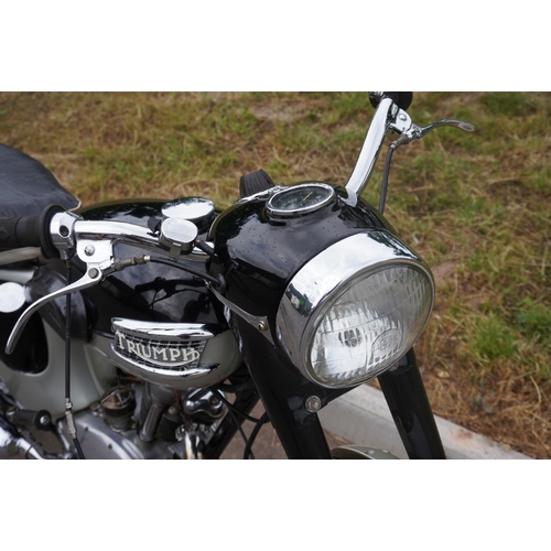 443 - Triumph Tiger Cub motorcycle. 1959. Bikini panel model. Matching engine and frame numbers. In good o... 