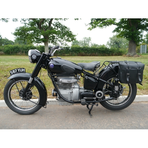 376 - Sunbeam S8 motorcycle. 1954. Starts and runs. Frame no- S87734. Engine No- 5812751. Only done 200 mi... 