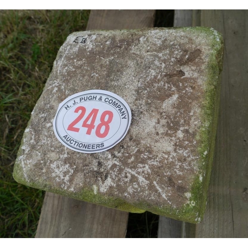 248 - Stone plinths x 2 9.5