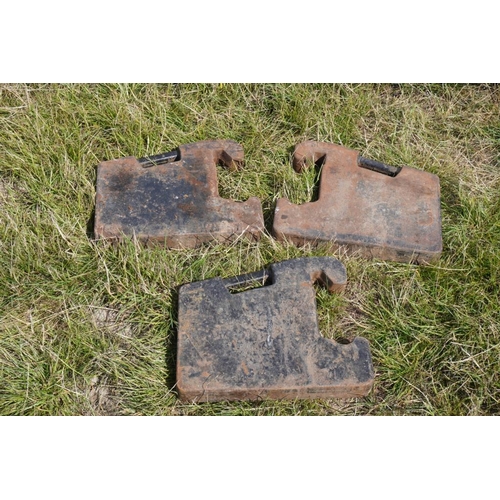 125 - 3 Front tractor weights +VAT