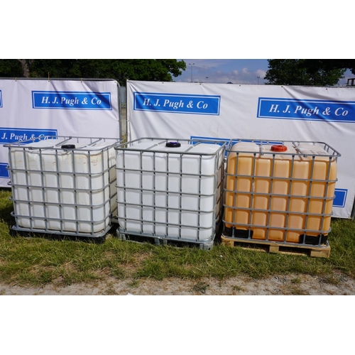 127 - 3 IBC water containers +VAT