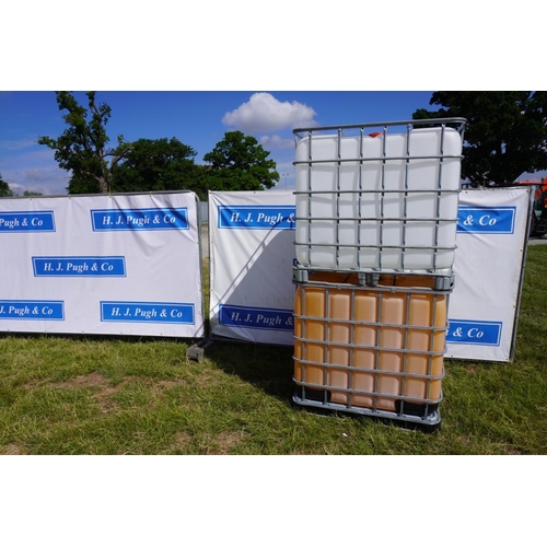 128 - 2 IBC water containers +VAT