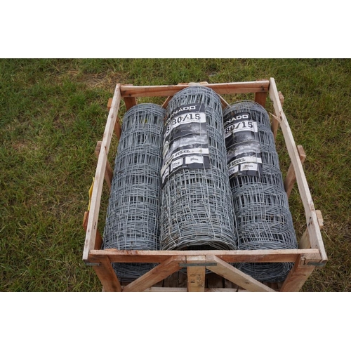 205 - 3 Rolls of C8/80/15 stock fence +VAT