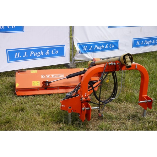 213 - D.W Tomlin 1.4M flail mower with manual and spare belt