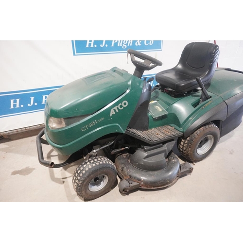 215 - Atco GT48H twin ride on mower and collector +VAT