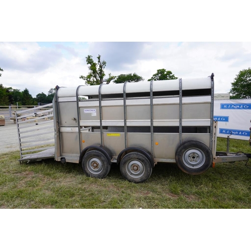 238 - Ifor Williams TA-510G-12 twin axle livestock trailer. 2007 +VAT