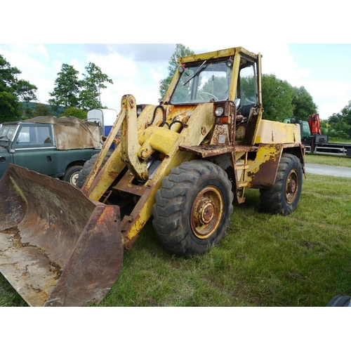 244 - JCB 413. Brakes not too good. Runs and drives. Reg. TUR 192R