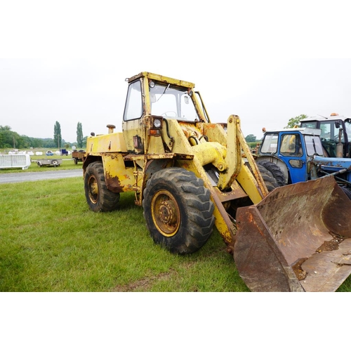 244 - JCB 413. Brakes not too good. Runs and drives. Reg. TUR 192R