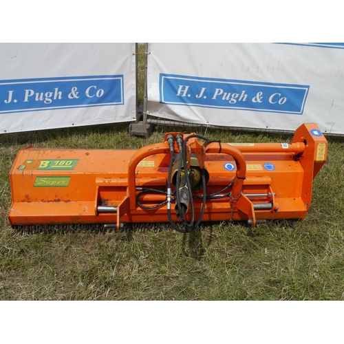 266 - Agrimaster XB180 Super flail topper 2015 with side shift +VAT